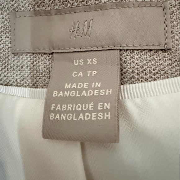 H&M Light Beige Women's Blazer size XS - Picture 7 of 10